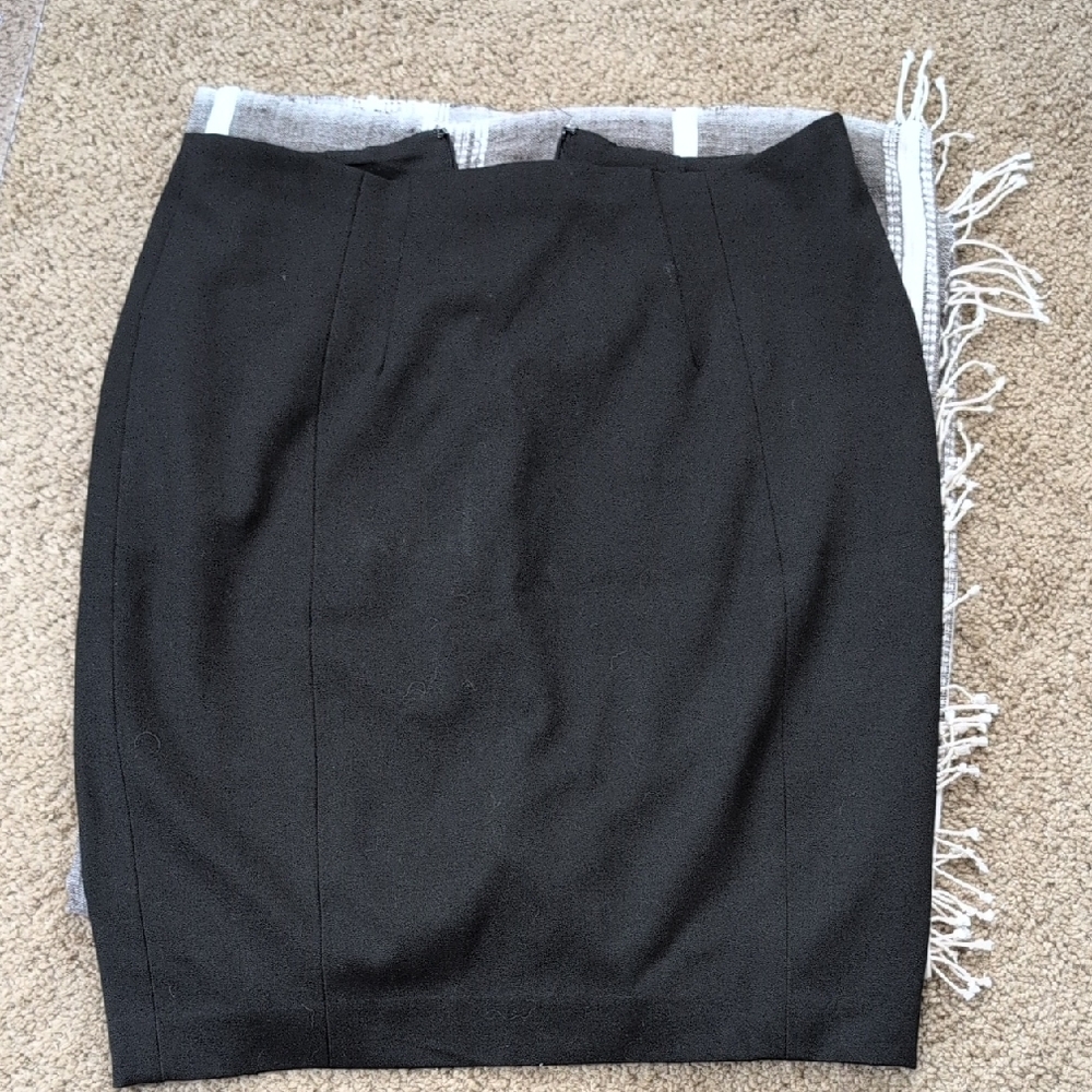 Express Black Pencil Skirt with Front Seams